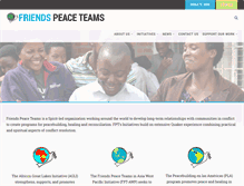 Tablet Screenshot of friendspeaceteams.org